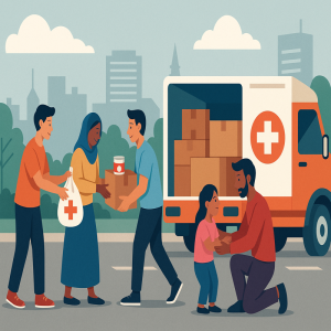 Mysahyak volunteers helping
