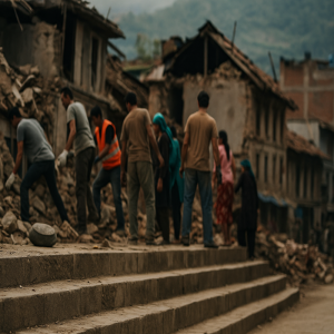 Mysahyak volunteers helping